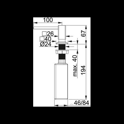 Дозатор Franke Centinox