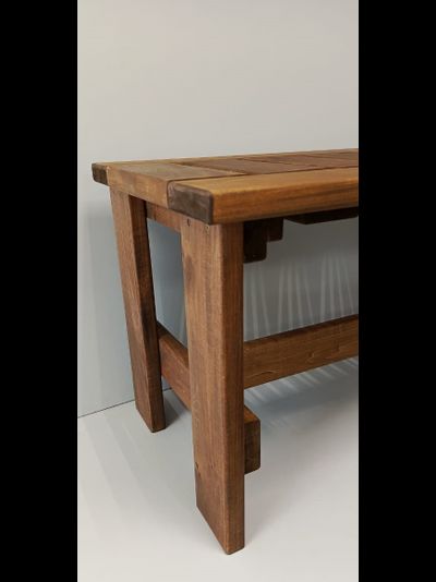 Лавка "БОГАТЫРЬ" 100см, тонированная, с покрытием