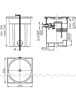 Регулятор уровня воды пластиковый RO-7