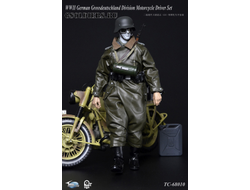 Мотоциклист - коллекционная фигурка 1/6 WWII German Grossdeutschland Division Motorcycle Driver Set (TC-6810) - Toys city