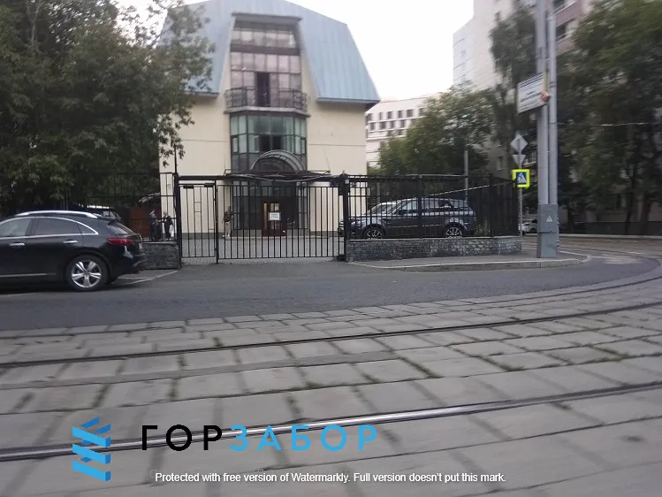 Ворота и калитка с элементами ковки