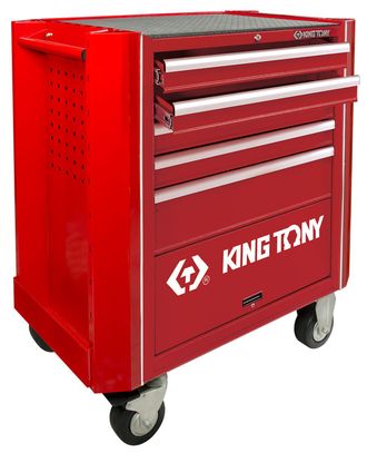 Тележка с комплектом инструмента, 5 полок, 9 ложементов, 161 предмета KING TONY 932A-005MR