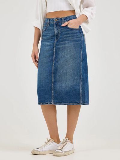 Юбка Lee® Legendary Back Slit Denim Skirt