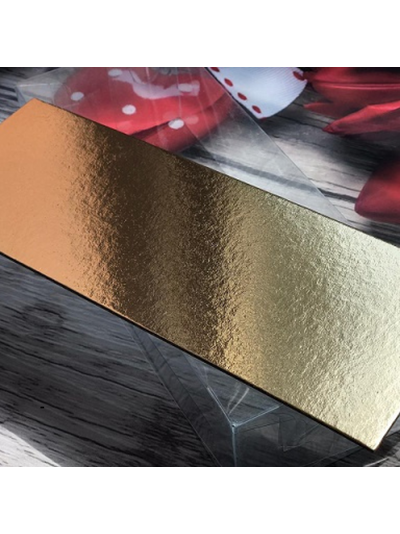 Большая подложка для рулета (золото/белая, 1,5мм), 330*160мм