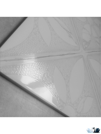 Плитка настенная Belani Alcazar Fresco Декор белый 30 х 60 см под мрамор, глянец Береза керамика