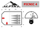 Палатка 4-х местная Picnic 4 Alpika