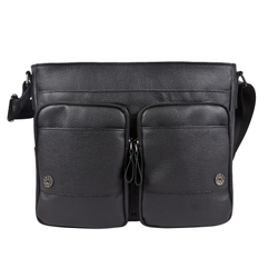 Кожаная мужская сумка Madruzzo black (арт. 5068-01)