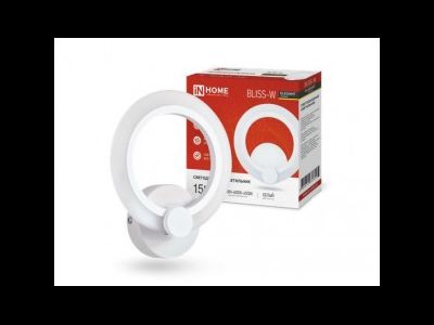 ASD/inHome св-к св/д БРА управл. 15W(1050lm) 2K-4K-6K 200x45 бел ELEGANT BLISS-15W  STEP COLOR 5345