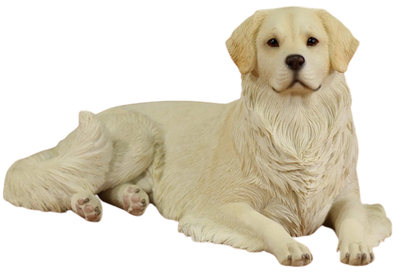 Белый ретривер (лежащий) - Коллекционная ФИГУРКА 1/6 scale Animal Model Golden Retriever 2.0 (MRZ057-1A) - Mr.Z