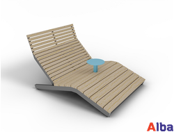 шезлонг для установки на улице