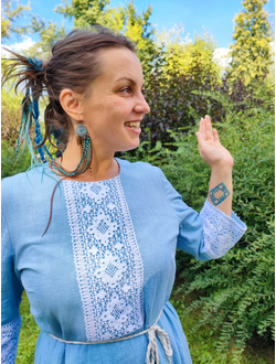 Платье крапивное "Пробуждение"