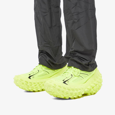 Balenciaga Defender Green Fabric Lace-Up Low-Top