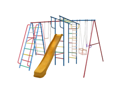 Детский спортивный комплекс Вертикаль-А1+П дачный МАКСИ с горкой 3 м купить в Воронеже