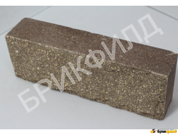 Кирпич полуторный ЕВРО "Дикий камень". Шоколад. Кирпичный завод Брик Филд