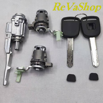 Комплект личинок замков дверей зажигания Honda Old CRV Ful с ключами под чип