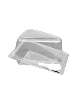 Контейнер для куска торта (прозр. пластик), 157*105*85мм