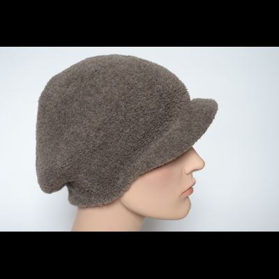 Вязаная женская кепка зимняя Vizio Италия 6962 W ореховая