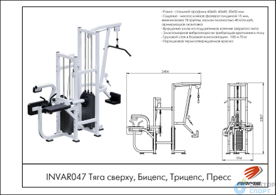 Тяга сверху, Бицепс, Трицепс, Пресс
