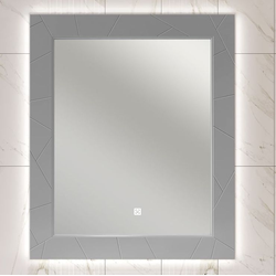 Зеркало Opadiris Луиджи 90 серый матовый, с подсветкой