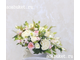 Воздушная Композиция из искусственных цветов средних размеров - Летние ночи № С010/Москва и Россия