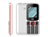4630055241989  Мобильный телефон  BQ 1848 Step+ White+Red, SC6531E, 1, 208MHZ, ThreadX, 32 Mb, 32 Mb, 2G GSM 850/900/1800/1900, Bluetooth V2.1+EDR Экран: 1.77 &quot;, 5:4, 128*160, TN Основн