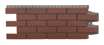 Фасадная панель "Клинкерный кирпич", цвет махагон, серия элит