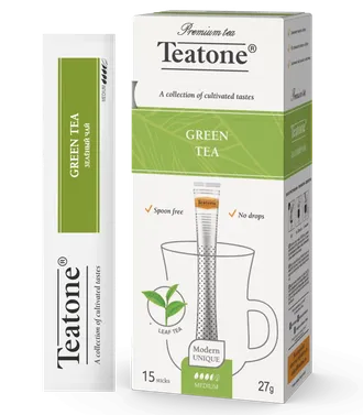 Зеленый чай "Teatone" в стиках (15 шт x 1,8 гр)