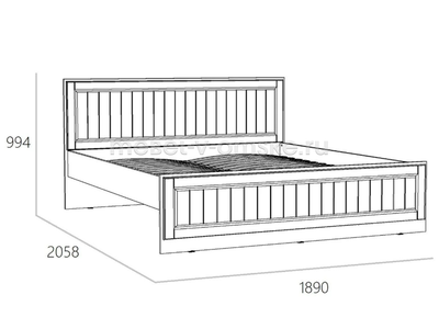 Кровать Оливия Х - 040.34-03Х