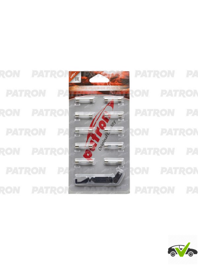 Комплект стеклянных предохранителей 32мм (2A×2, 3A×2, 5A×2, 10A×2, 20A×2) + универсальный съемник