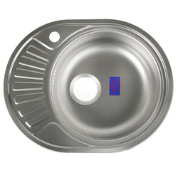 ЛЕК002 Мойка врезная овальная 570*450 мм. Размер: 570*450.