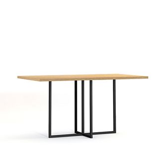 Обеденный стол Toronto 120×70 black светлый дуб купить в Севастополе