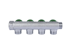 Коллектор регулирующий STOUT 3/4", 4 отвода 3/4"ЕК (Арт. SMB-6850-343404)