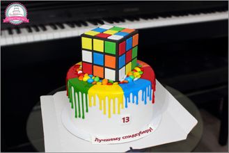 Торт кубик Рубика