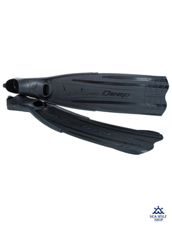 Ласты длинные 45/46 разборные Marlin DEEP black XL