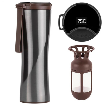 Термокружка Xiaomi Kiss Kiss Fish Moka Smart Cup Oled 430ml S-U45CW Grey