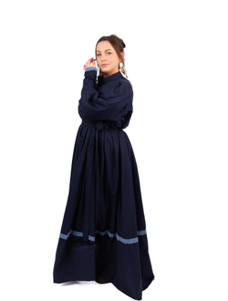 Платье в русском стиле "Поморское" шерстяное