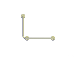 Поручень угловой (90°) 600х600 мм