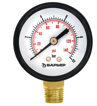 Манометр БАРЬЕР радиальный  0-10 бар