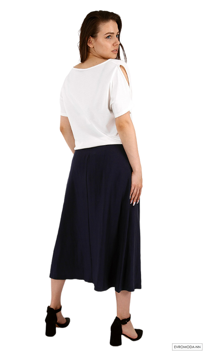 Блузка женская белая с рисунком Linea Cinque 06/33709 р.S