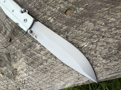 Складной нож Wild West сталь AUS 10, рукоять G10, цвет белый рельеф