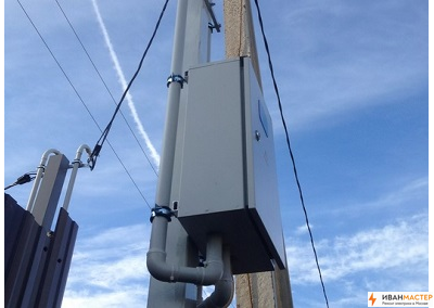 Установка трубостойки 30кВт на загородном участке в Подмосковье ИВАНМАСТЕР