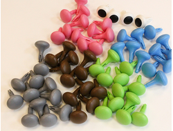 Колышки большие. Набор цветов № 2. 128 штук, 6 цветов.