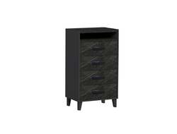 Спальня АЙРИС - АЙРИС 45 Комод Антрацит/Креатель