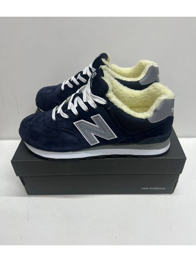 New Balance 574 Blue Reflective зимние