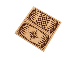 Нарды + шашки "Кировские. Роза ветров" малые