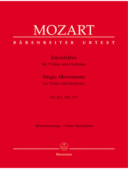 Mozart Single movements for violin and orchestra