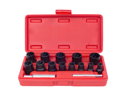 Набор торцевых головок для поврежденных гаек и болтов, 8-21 мм, кейс, 15 предметов МАСТАК 109-30015C
