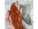 Сердолик, шары 2,8/4-4,2 мм с микроогранкой, цена за нить 19 см