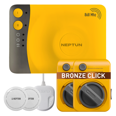 КОМПЛЕКТ NEPTUN SMART EVO, УМНЫЙ БЕСПРОВОДНОЙ 2 КРАНА BRONZE CLICK 1/2
