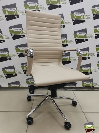 Кресло руководителя Everprof Rio M Экокожа Бежевый